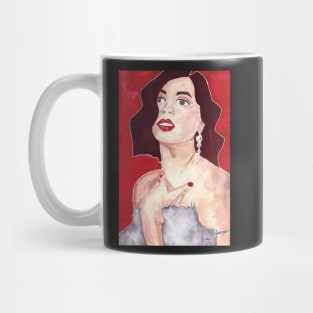 Lady on Red Mug